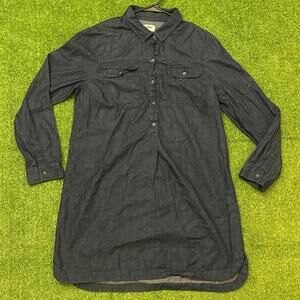 Old Navy Blue Denim Shirt Dress